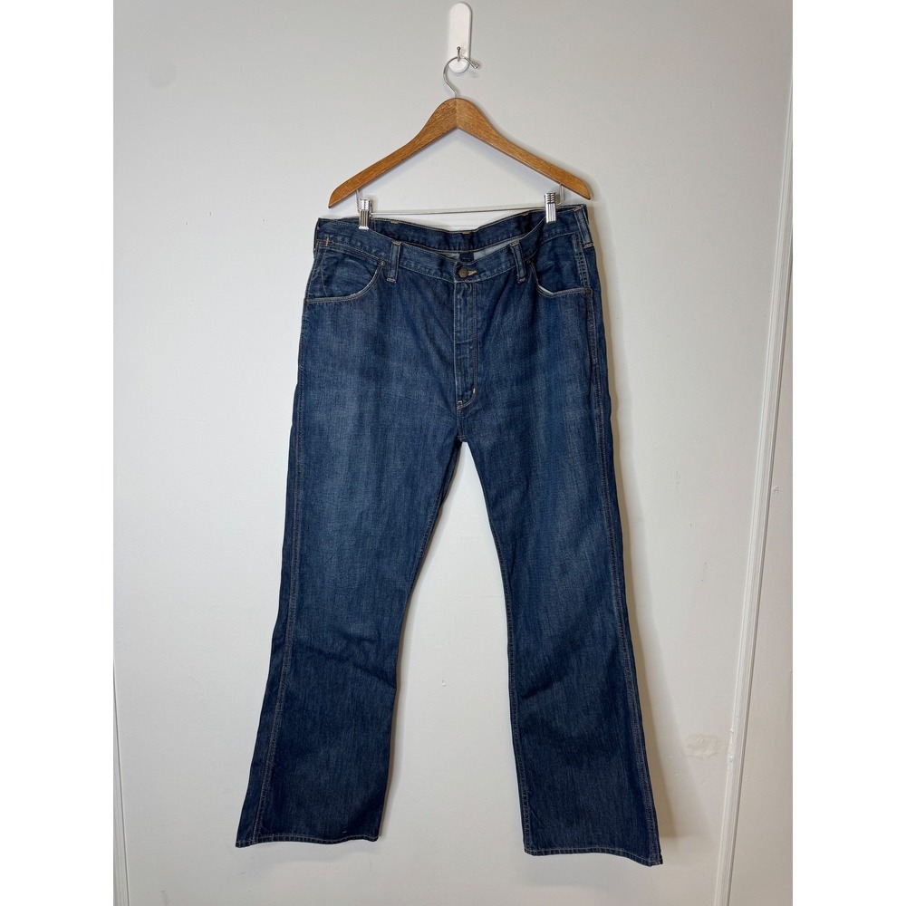 Polo Ralph Lauren Authentic Dungarees Mens Blue Denim Jeans 40x32 Bootcut